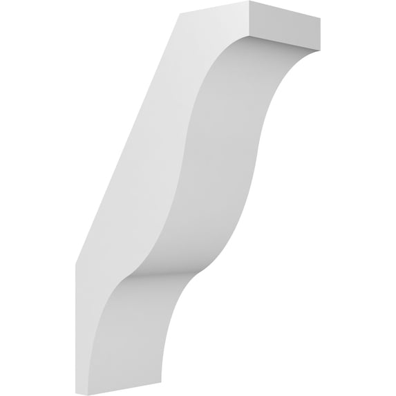 Ekena Millwork 3"W x 6"D x 10"H Funston Architectural Grade PVC Knee Brace