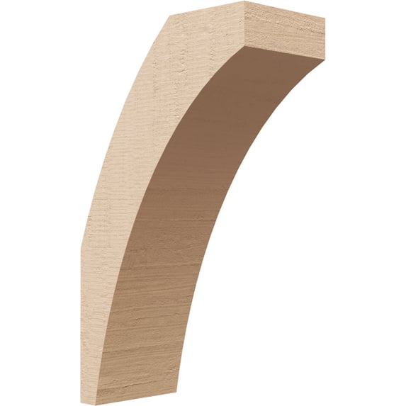 Ekena Millwork 3"W x 6"D x 10"H Thorton Rough Cedar Woodgrain TimberThane Knee Brace, Primed