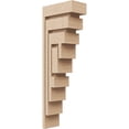 thumbnail image 1 of 3"W x 6"D x 18"H Thin Landon Rough Cedar Woodgrain TimberThane Corbel, Primed Tan, 1 of 6