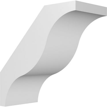 Ekena Millwork 3"W x 6"D x 6"H Funston Architectural Grade PVC Knee Brace
