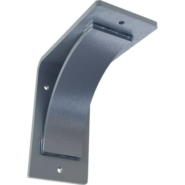 Ekena Millwork 3"W x 6"D x 6"H Morris Steel Bracket, Hammered Light Blue