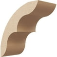 thumbnail image 1 of Ekena Millwork 3"W x 6"D x 6"H Ozark Rough Cedar Woodgrain TimberThane Knee Brace, Primed, 1 of 6