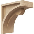thumbnail image 1 of 3"W x 6"D x 6"H Classic Viola Rough Cedar Woodgrain TimberThane Corbel, Primed Tan, 1 of 6