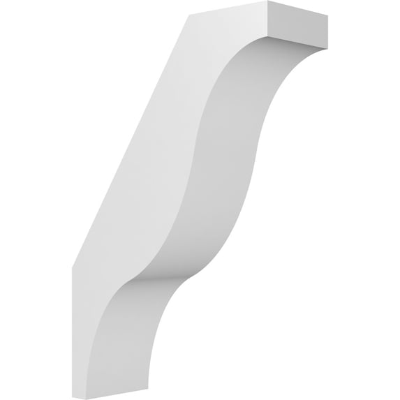 Ekena Millwork 3"W x 8"D x 12"H Funston Architectural Grade PVC Knee Brace