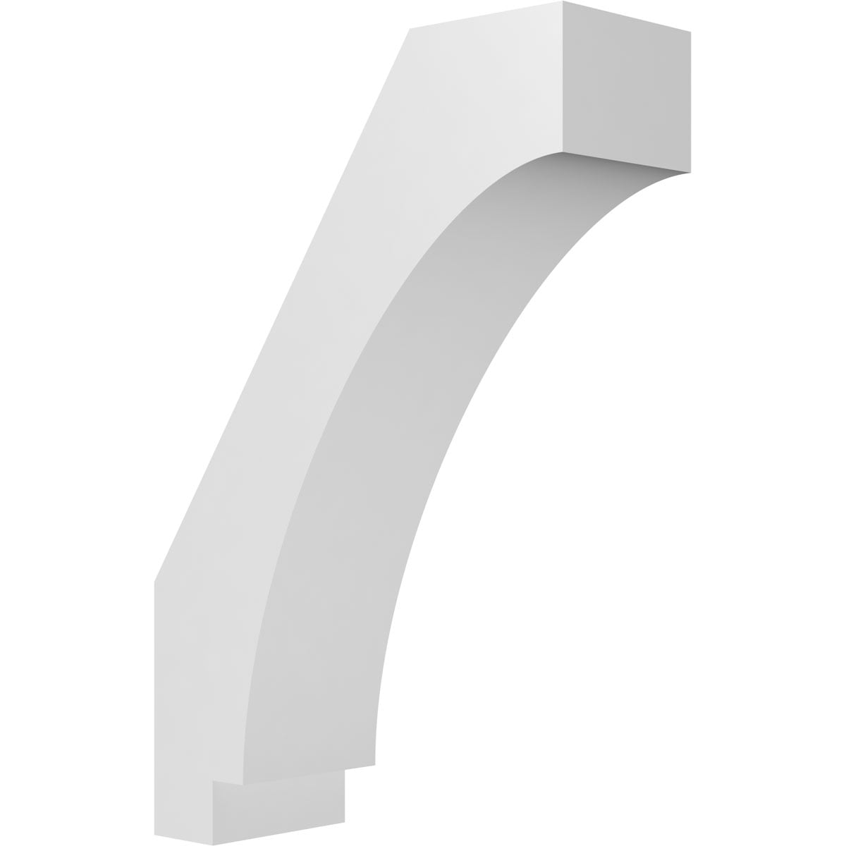 Ekena Millwork 3"W x 8"D x 12"H Imperial Architectural Grade PVC Knee Brace