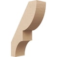 thumbnail image 1 of Ekena Millwork 3"W x 8"D x 12"H Ridgewood Rough Cedar Woodgrain TimberThane Knee Brace, Primed, 1 of 6