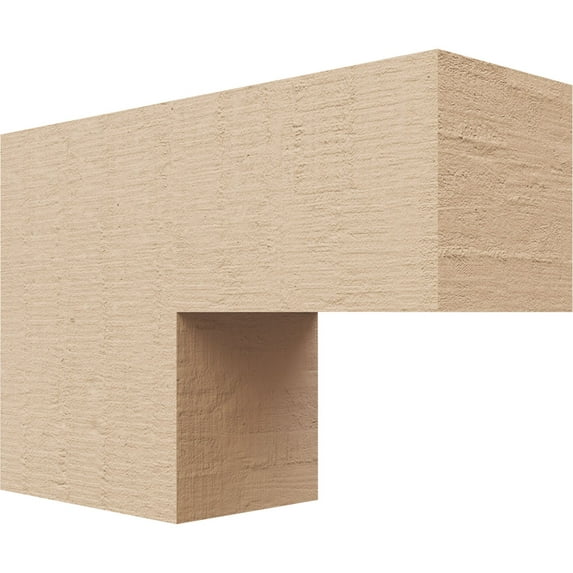 3"W x 9"D x 6"H Classic Chapel Hill Rough Cedar Woodgrain TimberThane Corbel, Primed Tan