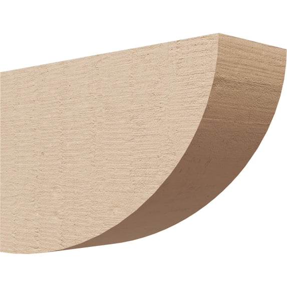 3"W x 9"D x 6"H Classic Durham Rough Cedar Woodgrain TimberThane Corbel, Primed Tan