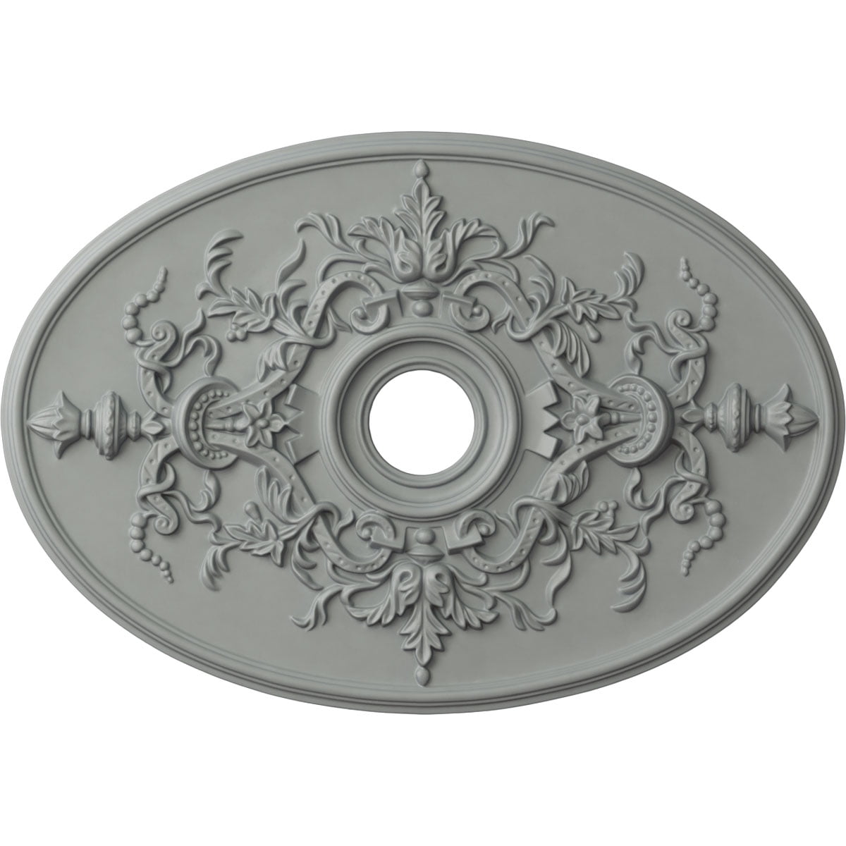 Alexa Primed White Polyurethane Ceiling Medallion