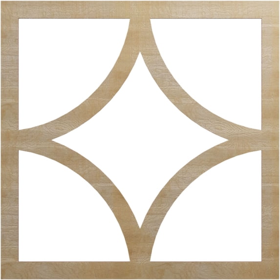 Ekena Millwork 30"OD x 19 1/4"ID x 3/8"T Statesman Wood Fretwork Pierced Ceiling Medallion, Hickory