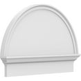 thumbnail image 1 of Ekena Millwork 30"W x 21-3/4"H x 2-3/4"P Half Round Smooth Architectural Grade PVC Combination Pediment, 1 of 7