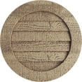thumbnail image 1 of Ekena Millwork 30"W x 30"H Timberthane Rough Sawn Round Faux Wood Non-Functional Gable Vent, Primed Tan, 1 of 5