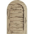 thumbnail image 1 of Ekena Millwork 30"W x 36"H Timberthane Pecky Cypress Round Top Faux Wood Non-Functional Gable Vent, Primed Tan, 1 of 5