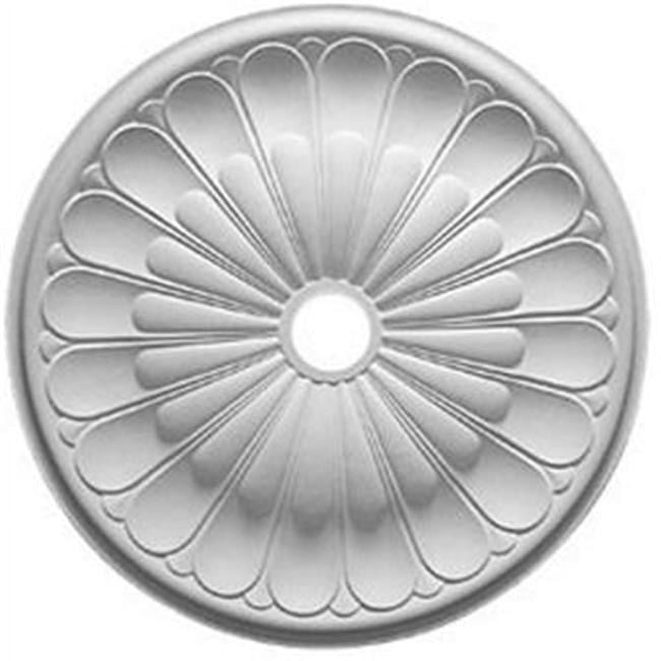 Primed White Urethane Gorleen Ceiling Medallion, 31.63 in