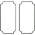 thumbnail image 1 of Ekena Millwork 31"W x 62"H Ashford Smooth Panel Moulding Kit (Double Panel), 1 of 10