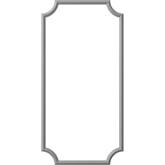 Ekena Millwork 31"W x 62"H Ashford Smooth Panel Moulding Kit (Single Panel)