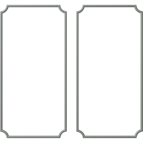 Ekena Millwork 31"W x 62"H Bulwark Rope Panel Moulding Kit (Double Panel)