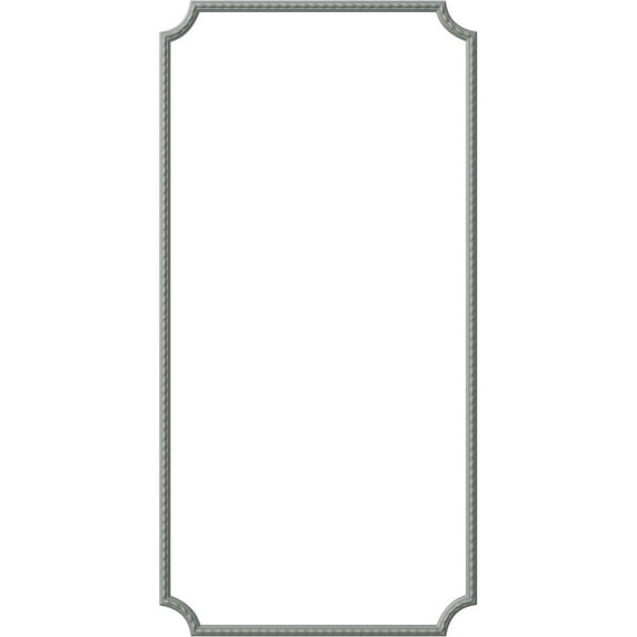 Ekena Millwork 31"W x 62"H Bulwark Rope Panel Moulding Kit (Single Panel)