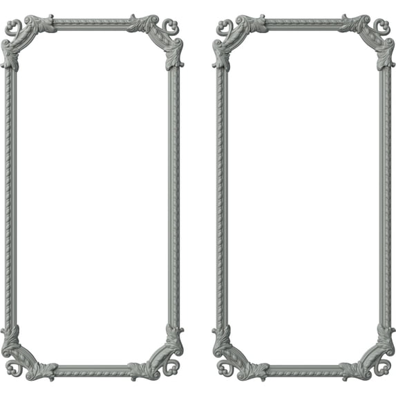 Ekena Millwork 31"W x 62"H Devon Rope Panel Moulding Kit (Double Panel)