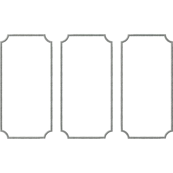 Ekena Millwork 31"W x 62"H Dublin Panel Moulding Kit (Triple Panel)