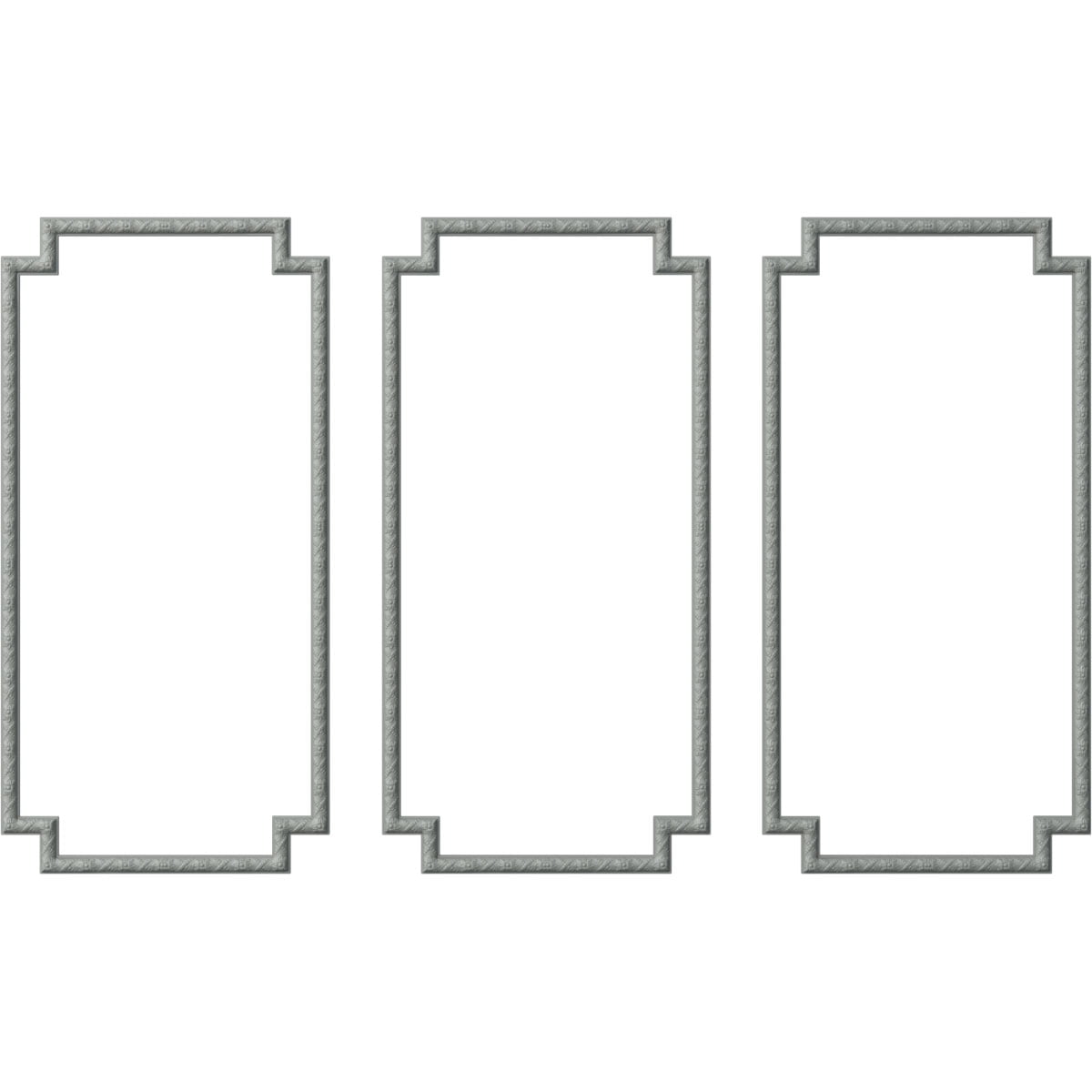 Sellek 31"W x 62"H Gray Urethane Panel Moulding Kit