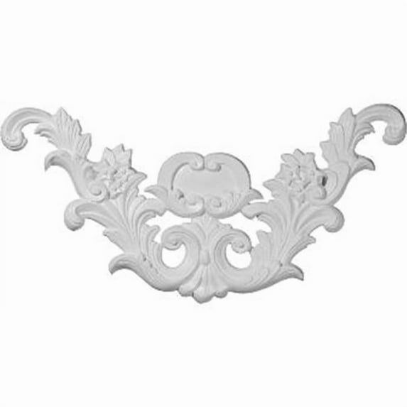 Ekena Millwork 31"W x 9 3/4"H x 2 1/2"P Reece Floral Swag Onlay