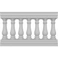 thumbnail image 1 of Ekena Millwork 32"H x 4'L Fiberthane Bradford Unassembled Balustrade Railing Kit, Style N (6 7/8" On-Center Spacing to Pass 4" Sphere Code), 1 of 6