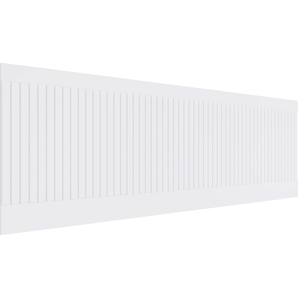 Ekena Millwork 32"H x 94 1/2"W Beadboard PVC Wainscot Paneling Kit
