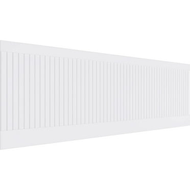 Ekena Millwork 32"H x 94 1/2"W Beadboard PVC Wainscot Paneling Kit