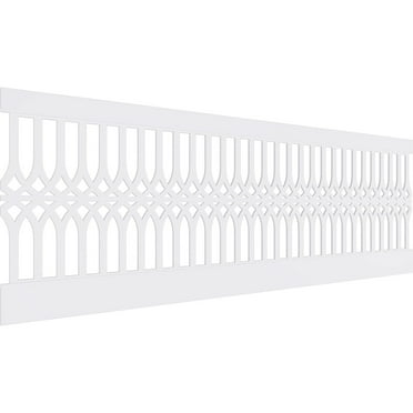 Ekena Millwork 32"H x 94 1/2"W Cedar Park PVC Wainscot Paneling Kit