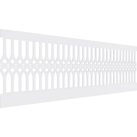 Ekena Millwork 32"H x 94 1/2"W Cedar Park PVC Wainscot Paneling Kit