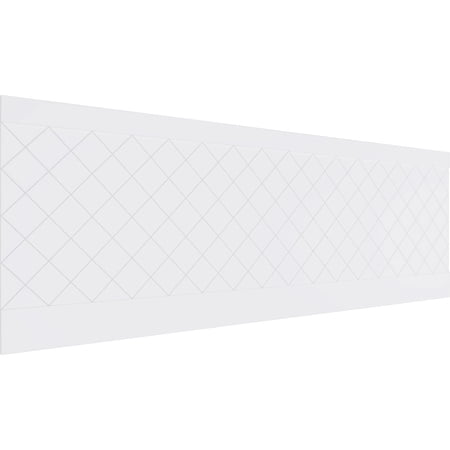 Ekena Millwork 32"H x 94 1/2"W Checkerboard PVC Wainscot Paneling Kit