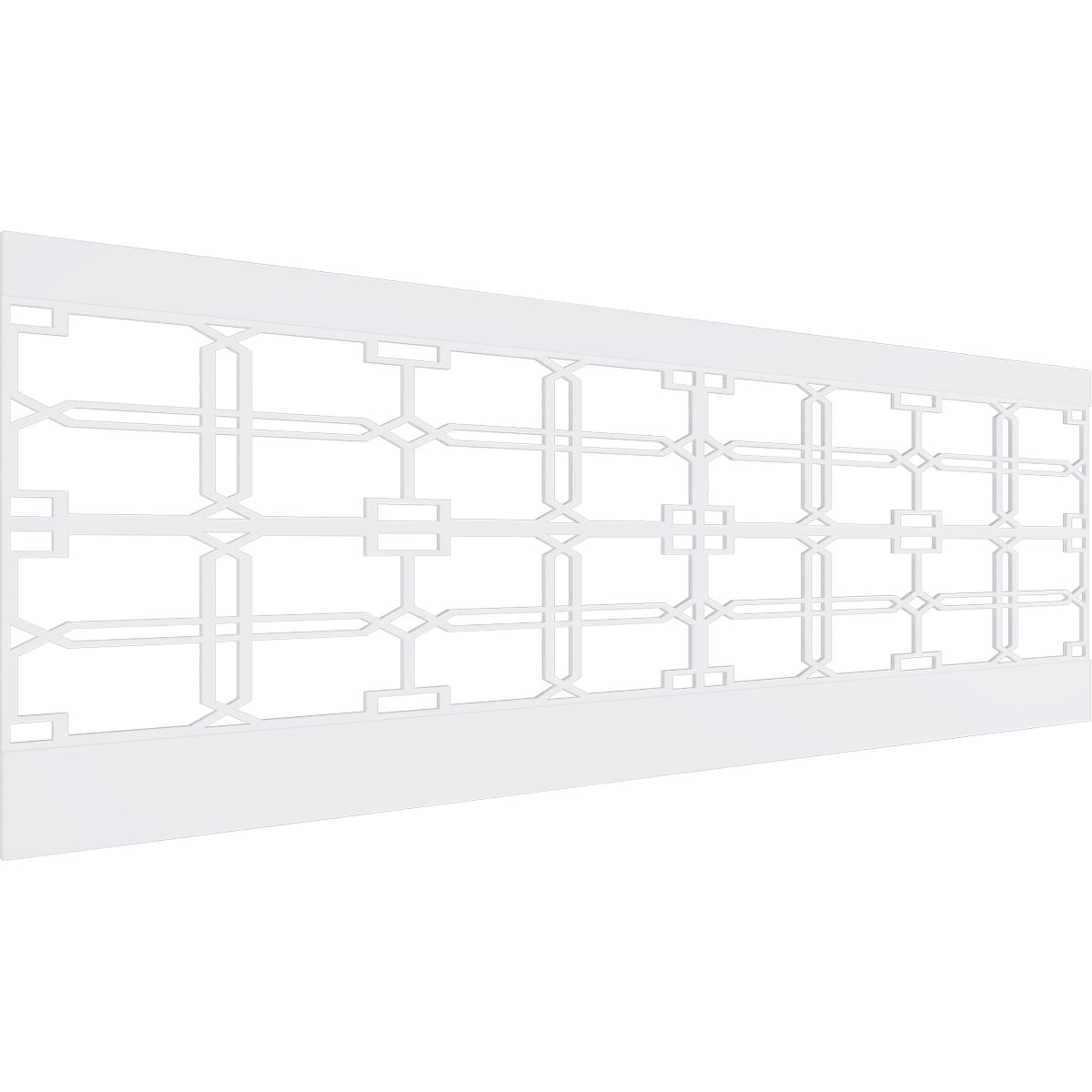 Ekena Millwork 32"H x 94 1/2"W Englewood PVC Wainscot Paneling Kit