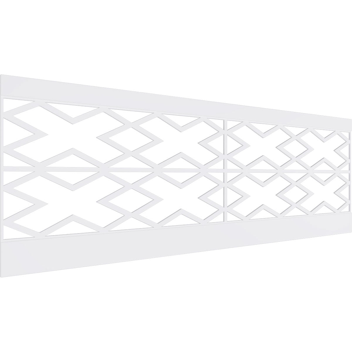 Ekena Millwork 32"H x 94 1/2"W Fowler PVC Wainscot Paneling Kit