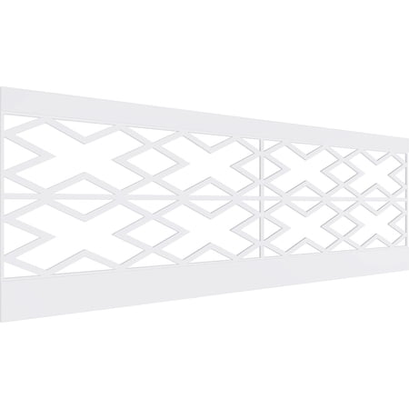 Ekena Millwork 32"H x 94 1/2"W Fowler PVC Wainscot Paneling Kit