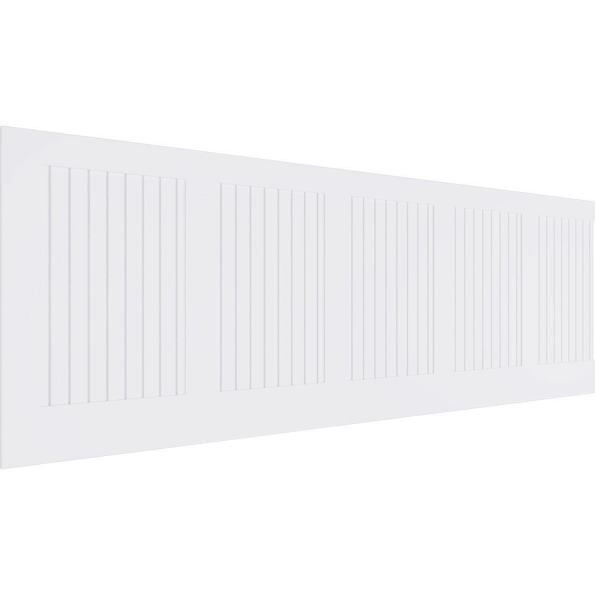 Ekena Millwork 32"H x 94 1/2"W Framed Beadboard PVC Wainscot Paneling Kit