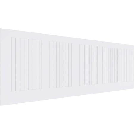 Ekena Millwork 32"H x 94 1/2"W Framed Beadboard PVC Wainscot Paneling Kit
