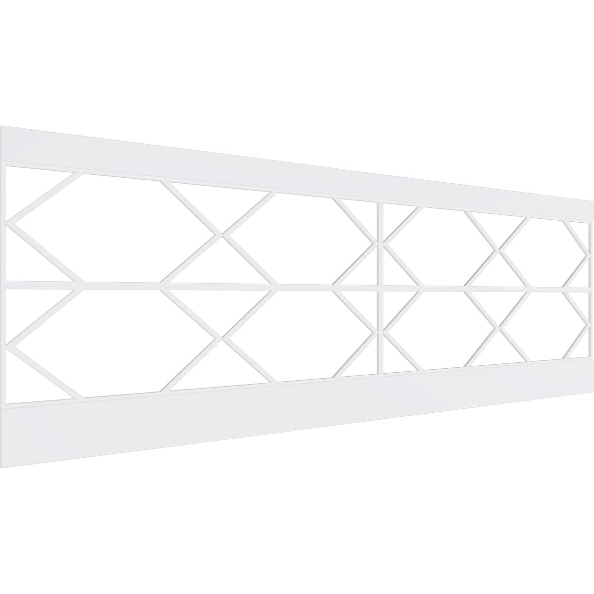Ekena Millwork 32"H x 94 1/2"W Fraser PVC Wainscot Paneling Kit