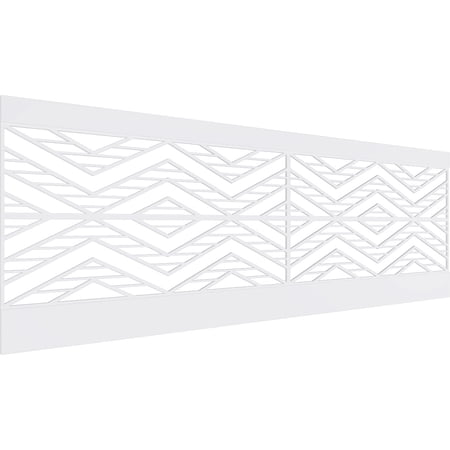 Ekena Millwork 32"H x 94 1/2"W Gilcrest PVC Wainscot Paneling Kit