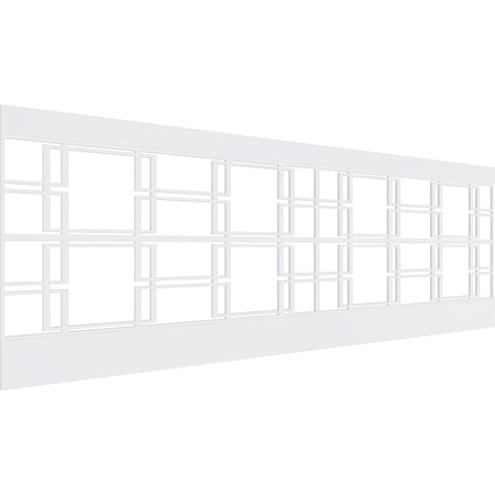 Ekena Millwork 32"H x 94 1/2"W Granby PVC Wainscot Paneling Kit