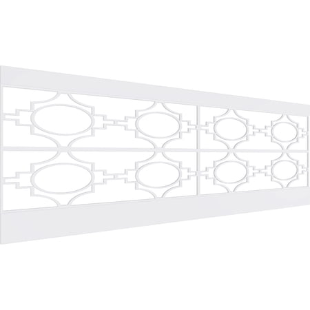 Ekena Millwork 32"H x 94 1/2"W Gypsum PVC Wainscot Paneling Kit