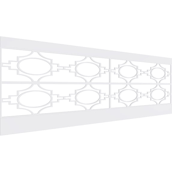 Ekena Millwork 32"H x 94 1/2"W Gypsum PVC Wainscot Paneling Kit