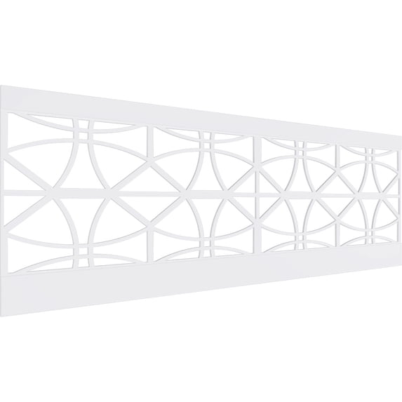 Ekena Millwork 32"H x 94 1/2"W Haswell PVC Wainscot Paneling Kit