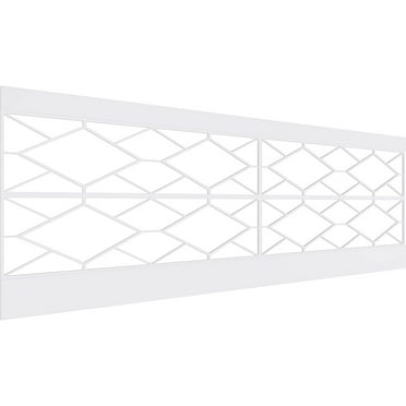Ekena Millwork 32"H x 94 1/2"W Hudson PVC Wainscot Paneling Kit