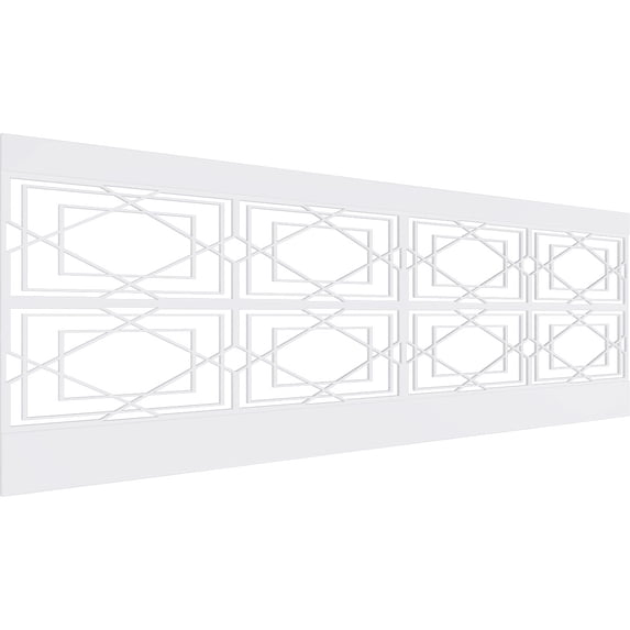 Ekena Millwork 32"H x 94 1/2"W Lakewood PVC Wainscot Paneling Kit