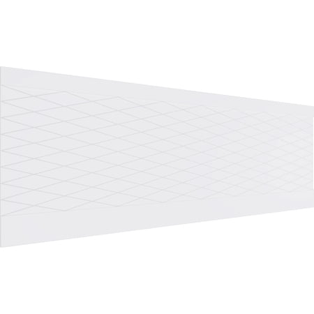 Ekena Millwork 32"H x 94 1/2"W Linked Diamond PVC Wainscot Paneling Kit