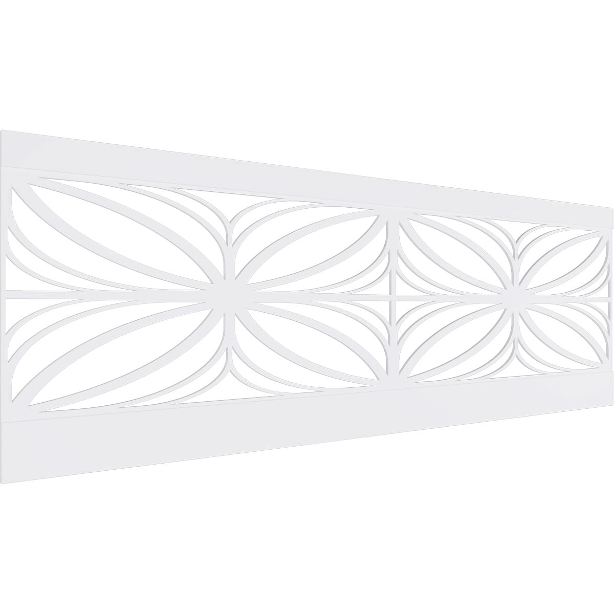 Ekena Millwork 32"H x 94 1/2"W Otis PVC Wainscot Paneling Kit