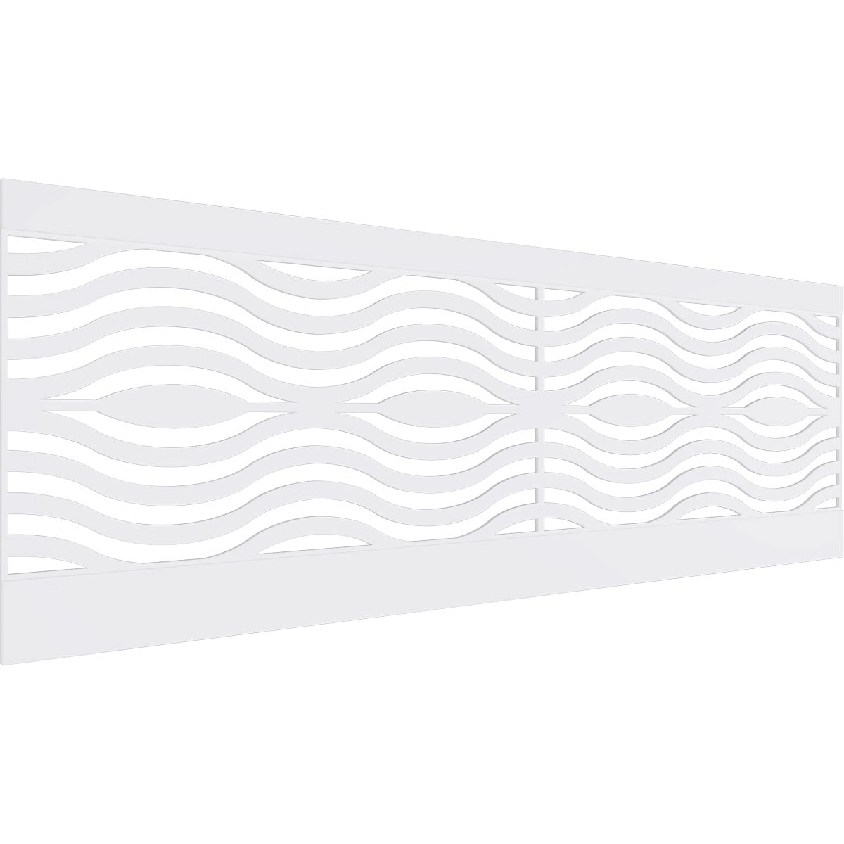 Ekena Millwork 32"H x 94 1/2"W Parker PVC Wainscot Paneling Kit