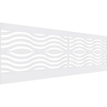 Ekena Millwork 32"H x 94 1/2"W Parker PVC Wainscot Paneling Kit
