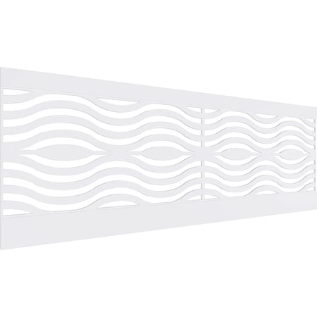 Ekena Millwork 32"H x 94 1/2"W Parker PVC Wainscot Paneling Kit